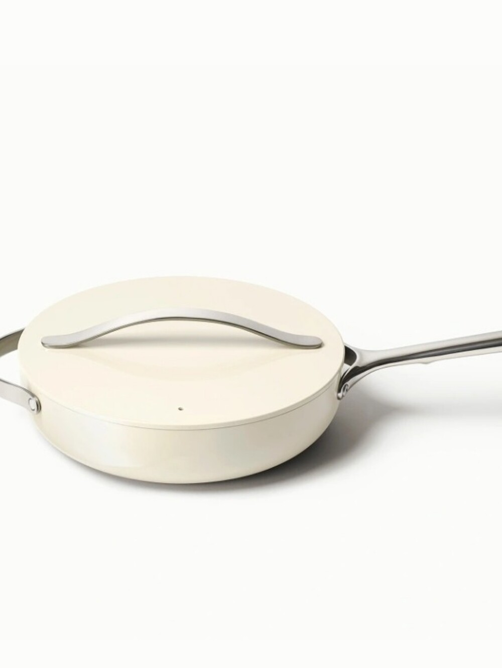 Caraway 4.5QT Nonstick Ceramic Saute Pan w/Lid- Cream